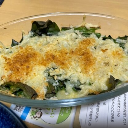 ほうれん草入れて作りました